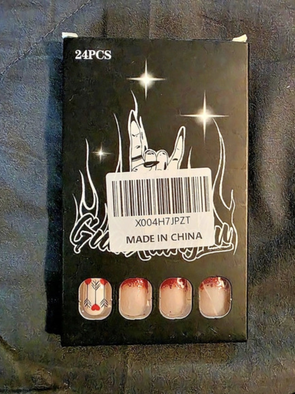Pink & Red Press-On Nails